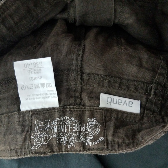 Avanti Pure Linen Brown Pants - Picture 4 of 8